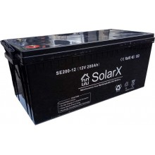 Аккумулятор гелевый SolarX SE200-12 (12В 200Ач, GEL)
